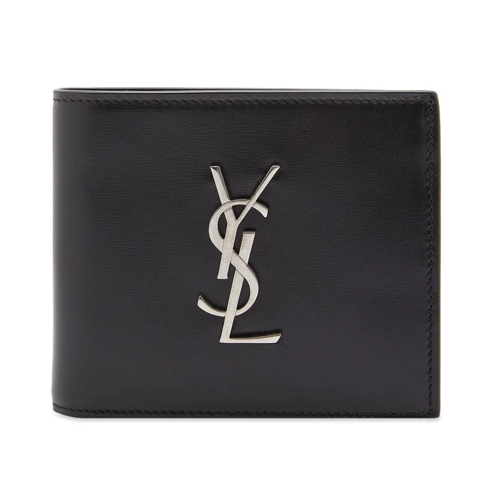 商品Yves Saint Laurent|Saint Laurent YSL Metal Logo East West Billfold Wallet,价格¥3345,第1张图片