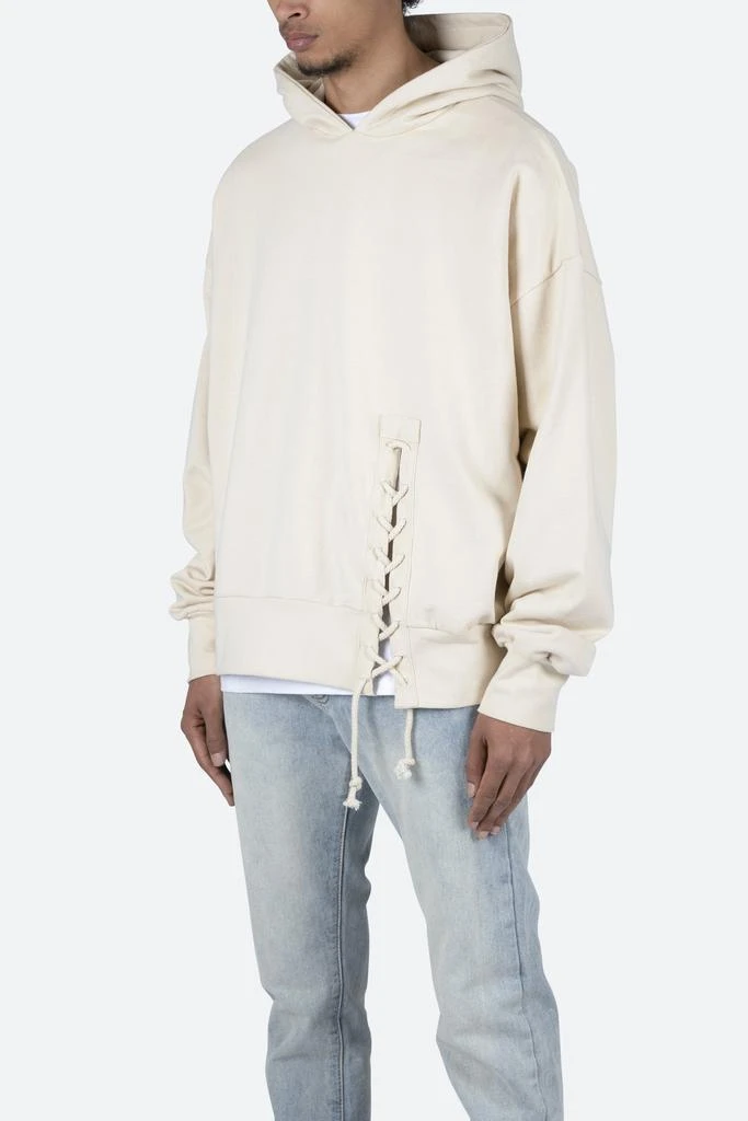 商品MNML|Laced Hoodie - Off White,价格¥243,第3张图片详细描述