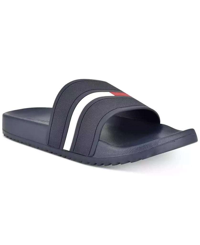 商品Tommy Hilfiger|Men's Redder Flag Logo Pool Slide Sandals,价格¥172,第2张图片详细描述