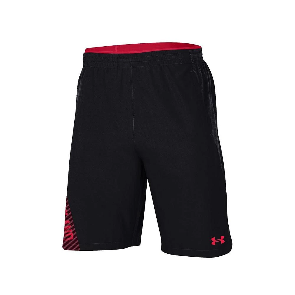 商品Under Armour|Men's Black Maryland Terrapins 2021 Sideline Woven Shorts,价格¥445,第3张图片详细描述