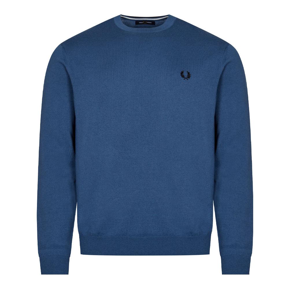 Fred Perry Classic Crew Neck Jumper - Midnight Blue商品第1张图片规格展示