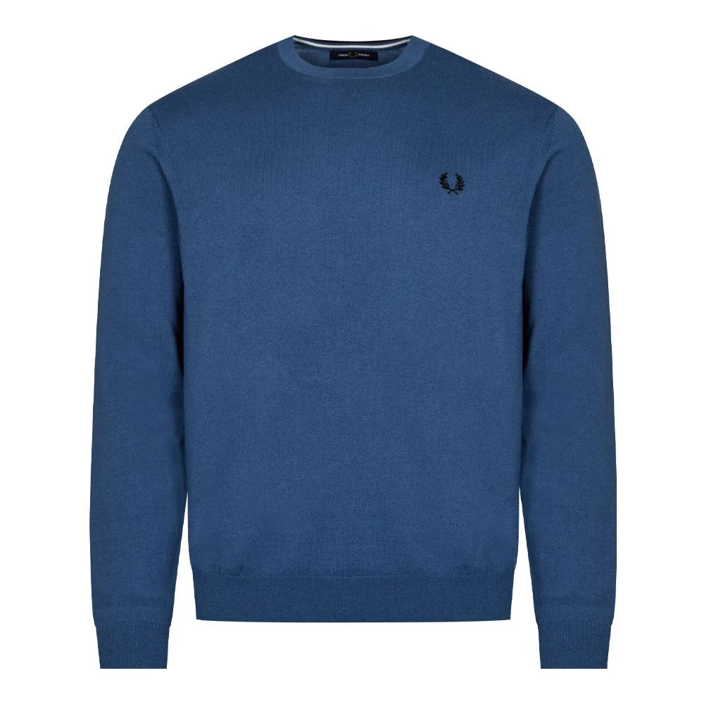 商品Fred Perry|Fred Perry Classic Crew Neck Jumper - Midnight Blue,价格¥645,第1张图片