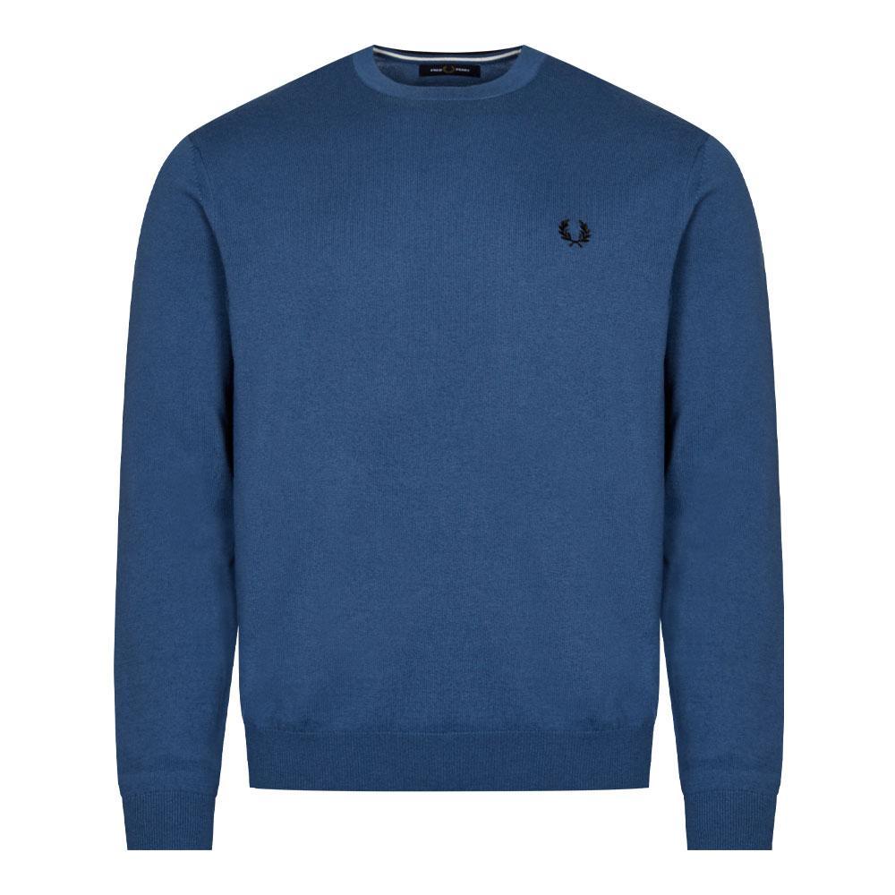 商品Fred Perry|Fred Perry Classic Crew Neck Jumper - Midnight Blue,价格¥797,第1张图片