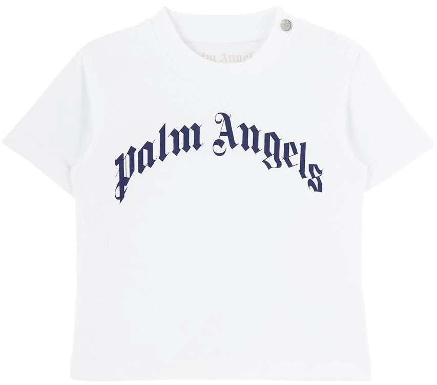 商品Palm Angels|Baby White Cotton T-Shirt,价格¥609,第1张图片