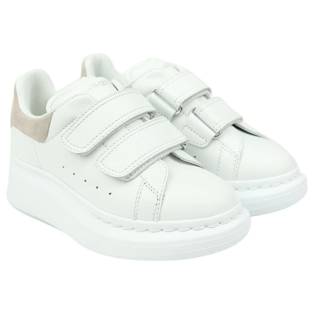 商品Alexander McQueen|White & Pink Velcro Trainers,价格¥1302,第1张图片