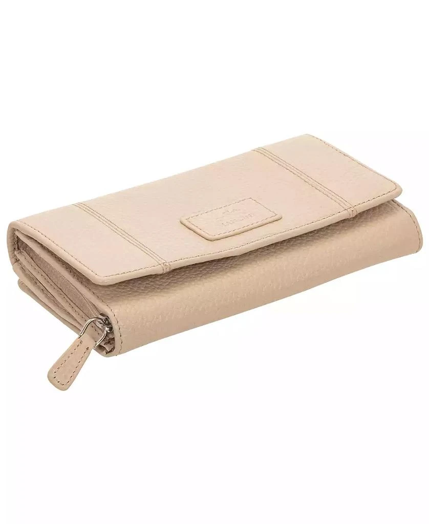 Women's Pebbled Collection RFID Secure Mini Clutch Wallet 商品