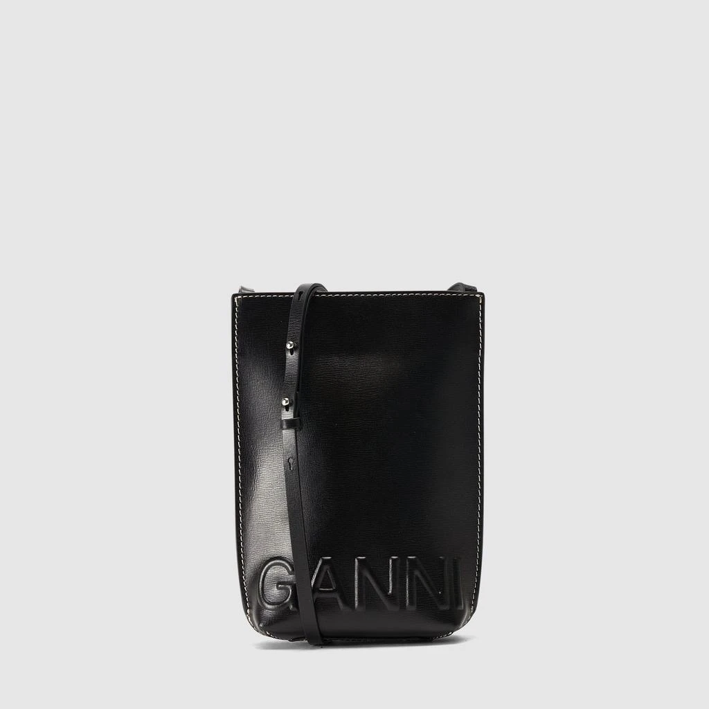 商品Ganni|Ganni Women's Banner Mini Black Cross Body Bag,价格¥1255,第1张图片