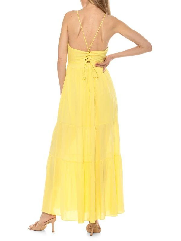 商品ALEXIA ADMOR|Kira Ruffle Halter Maxi Dress,价格¥674,第2张图片详细描述