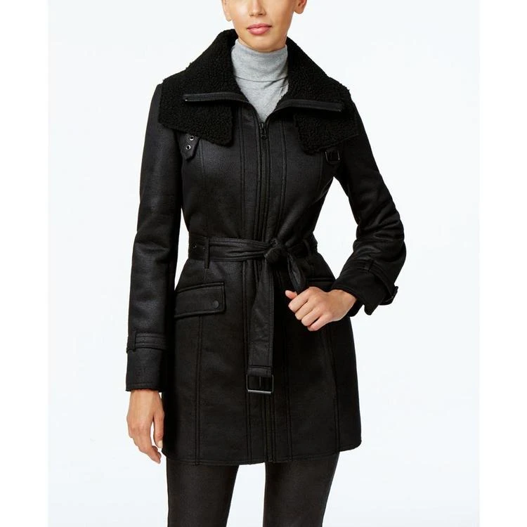 商品Kenneth Cole|Faux-Shearling Trench Coat,价格¥1271,第2张图片详细描述