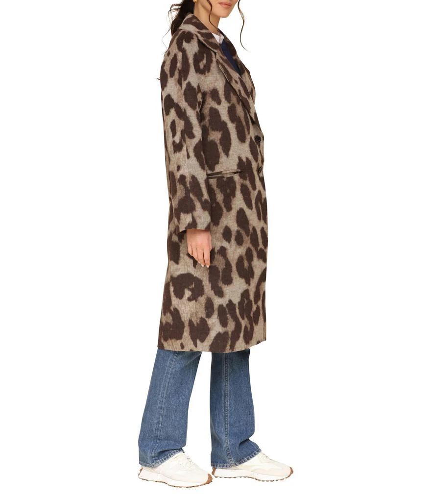 商品Avec Les Filles|Leopard Print Relaxed Walker Coat,价格¥1126,第2张图片详细描述