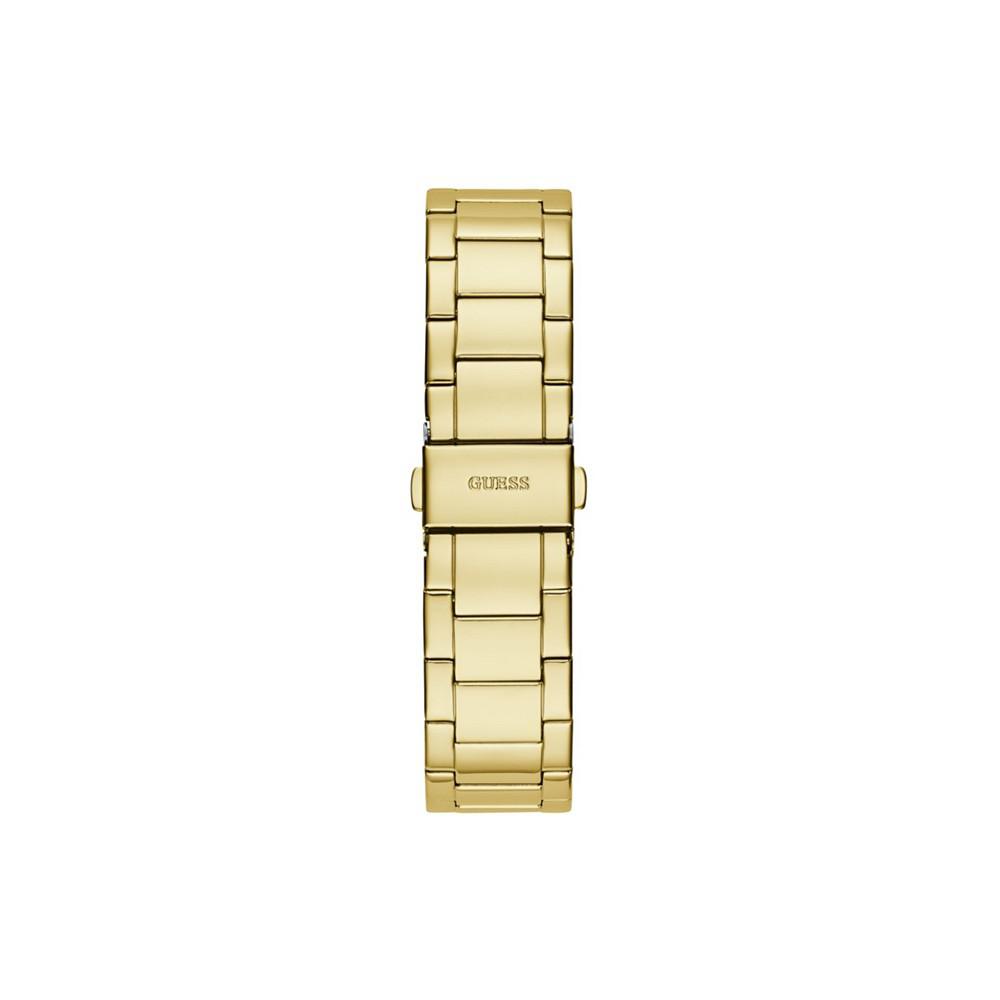 Women's Gold-Tone Stainless Steel Glitz Bracelet Multi-Function Watch 36mm商品第3张图片规格展示