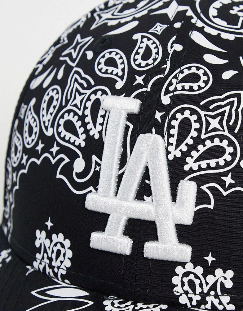 商品New Era|New Era MLB 9Forty New York Yankees paisley unisex cap in black exclusive at ASOS,价格¥166,第3张图片详细描述