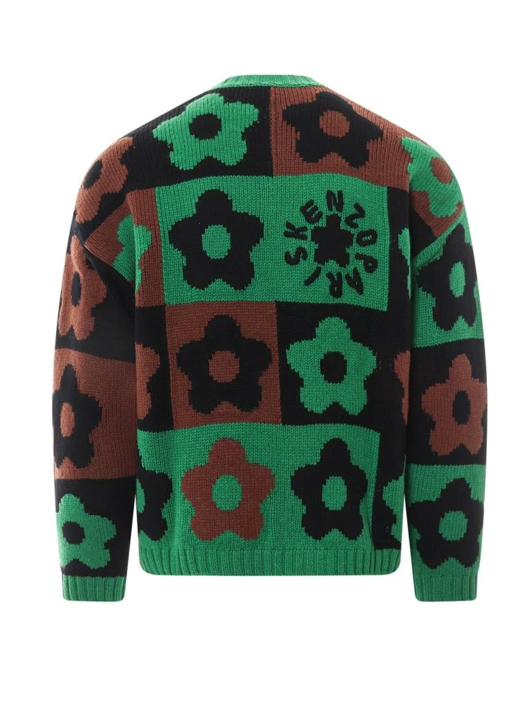 商品Kenzo|Kenzo Boke Flower Checked Jumper,价格¥2201,第2张图片详细描述