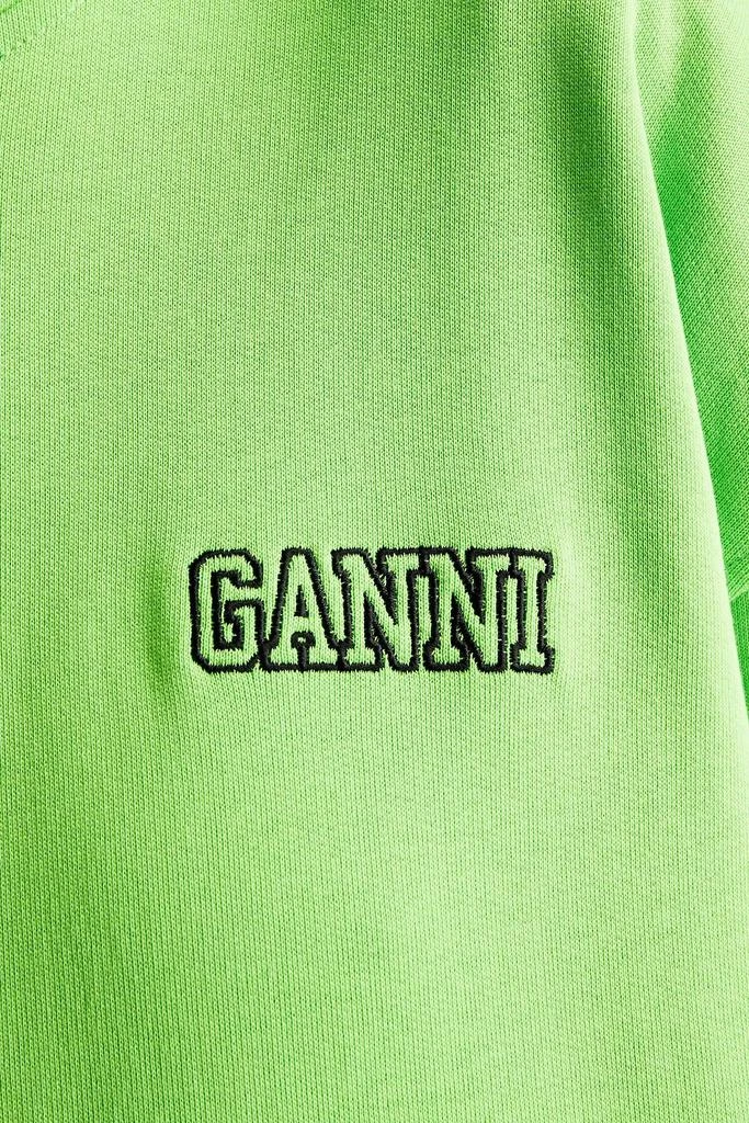 商品Ganni|Oversized embroidered organic cotton-fleece hoodie,价格¥415,第4张图片详细描述