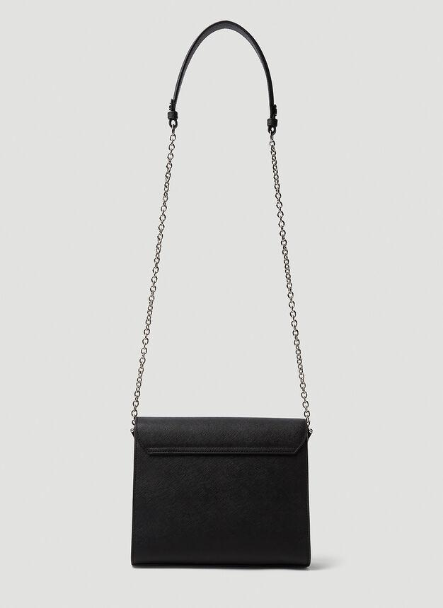 Lucy Medium Shoulder Bag in Black商品第3张图片规格展示