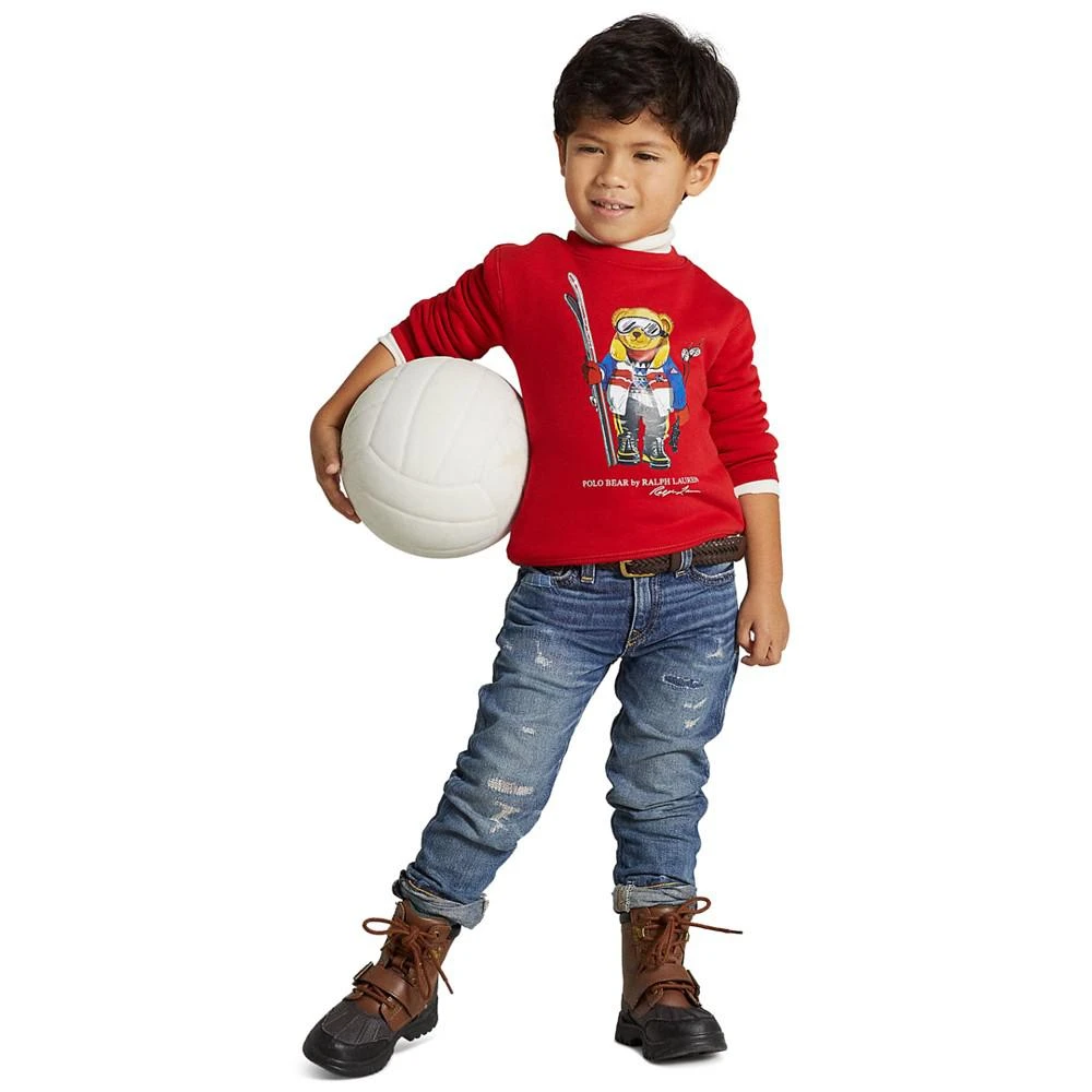 商品Ralph Lauren|Big Boys Polo Bear Fleece Sweatshirt,价格¥129,第4张图片详细描述