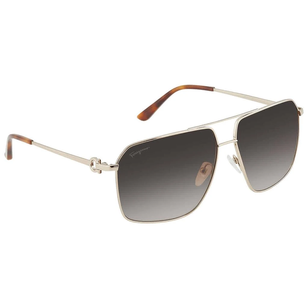 商品Salvatore Ferragamo|Salvatore Ferragamo Grey Aviator Mens Sunglasses SF238S 717 62,价格¥596,第1张图片