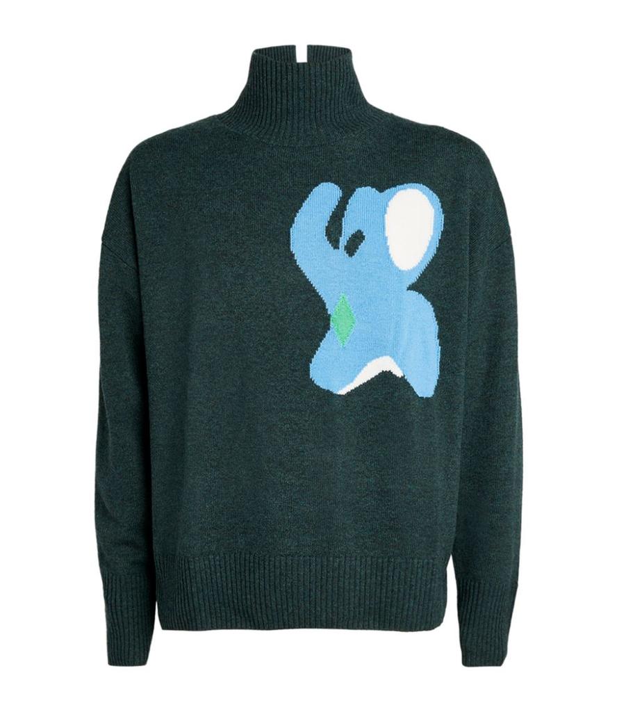 Elephant Turtleneck Sweater商品第1张图片规格展示