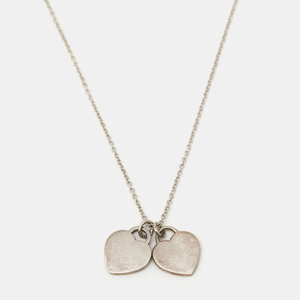 Tiffany & Co. Return To Tiffany  Enamel Heart Tag Sterling Silver Necklace商品第3张图片规格展示