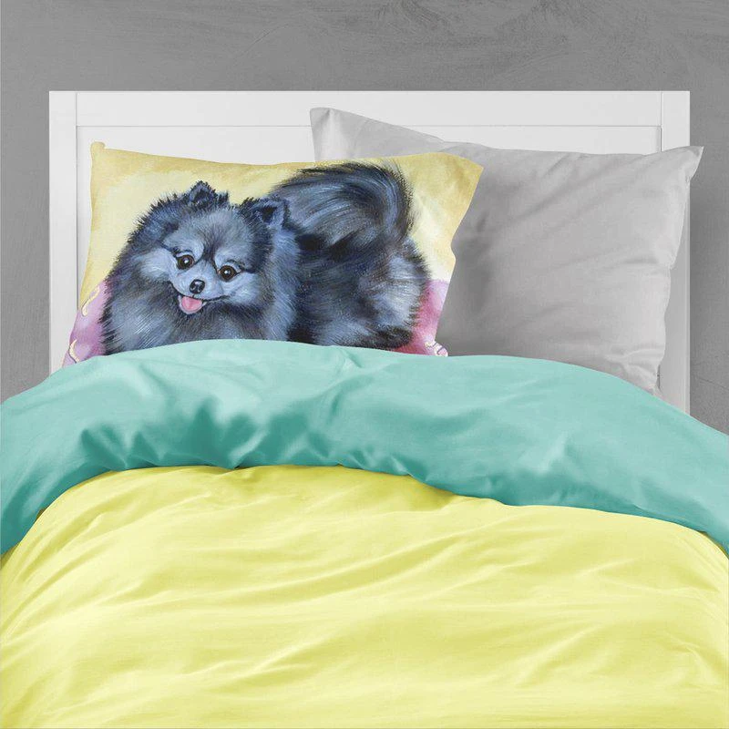商品Caroline's Treasures|Pomeranian Fabric Standard Pillowcase STANDARD,价格¥170,第2张图片详细描述