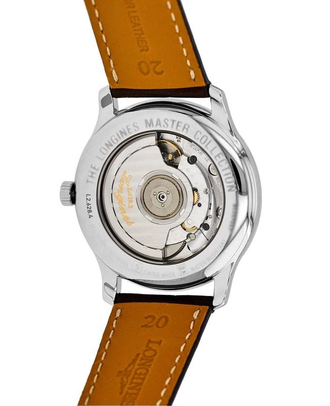 商品Longines|Longines Master Collection Automatic 38.5mm Silver Dial Leather Strap Men's Watch L2.628.4.78.3,价格¥14096,第2张图片详细描述