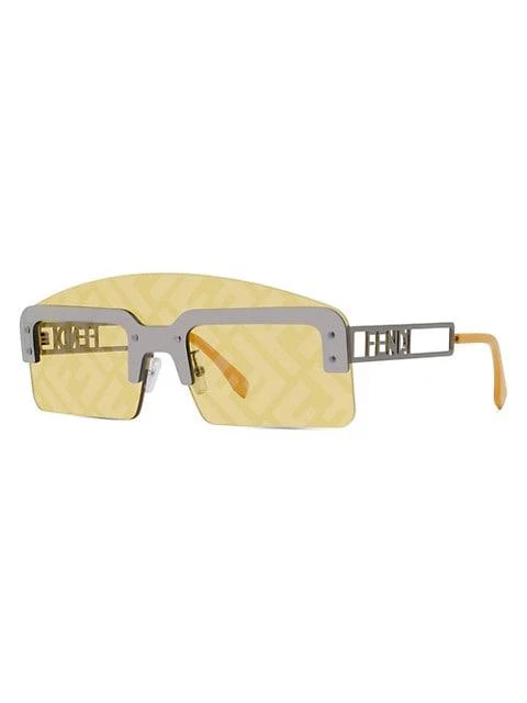 商品Fendi|142MM Logo Shield Sunglasses,价格¥4442,第2张图片详细描述