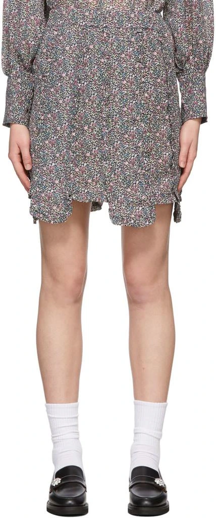 商品Ganni|Multicolor Floral Crêpe Mini Skirt,价格¥668,第1张图片