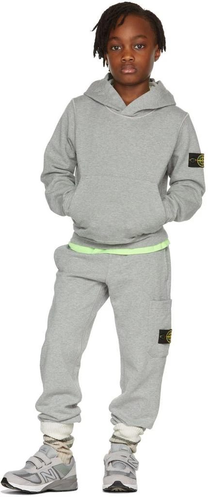 商品Stone Island Junior|Kids Grey Classic Hoodie,价格¥562,第1张图片