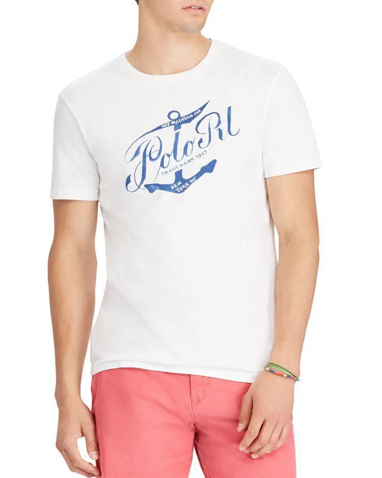 商品Ralph Lauren|Anchor Custom Slim Fit Crewneck Short Sleeve Tee,价格¥118,第1张图片