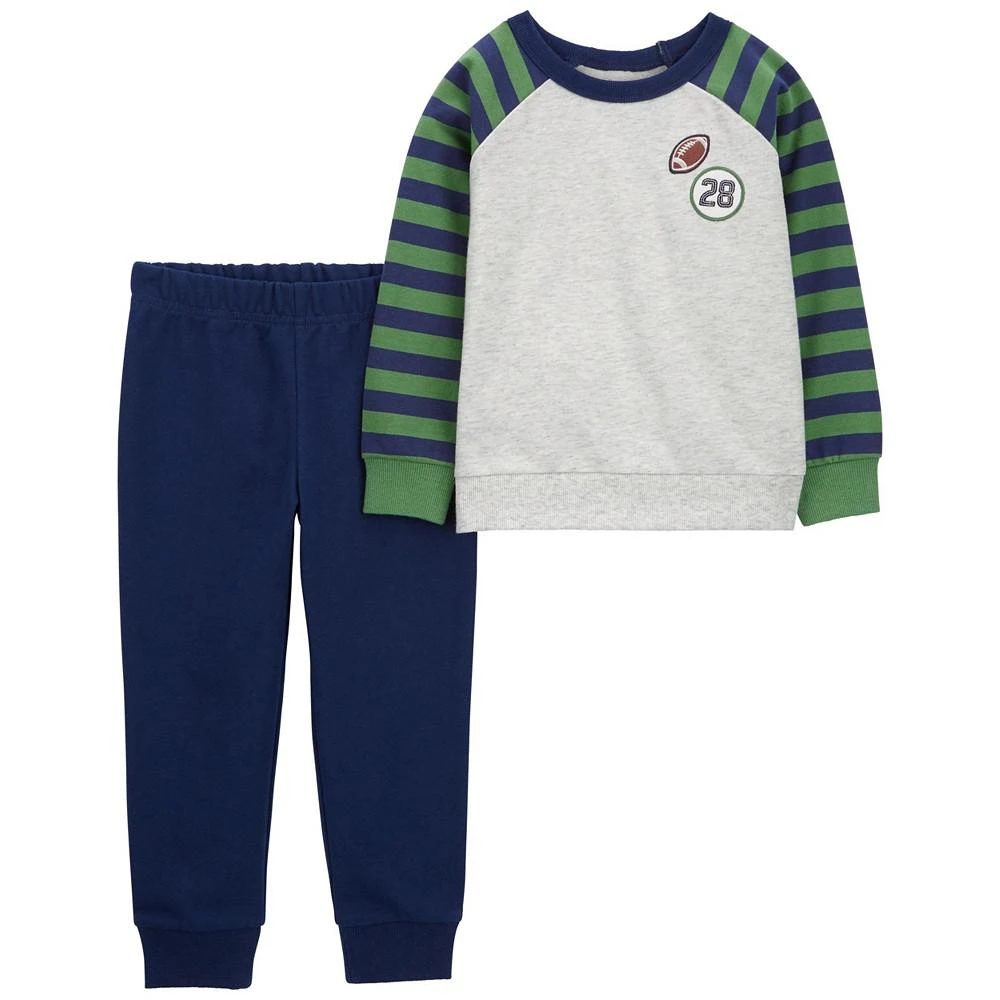 商品Carter's|Toddler Boys Football Raglan T-shirt and Pants, 2 Piece Set,价格¥249,第1张图片