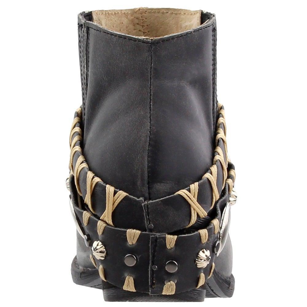 商品Corral Boots|Q5064 Studded Round Toe Cowboy Booties,价格¥733,第5张图片详细描述