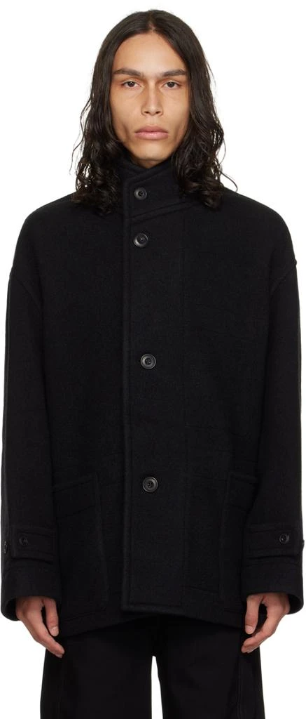 商品Lemaire|Black Boxy Coat,价格¥11036,第1张图片