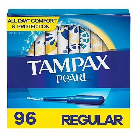 商品Tampax|珍珠导管卫生棉条 96支装 普通流量（6-9g）,价格¥132,第1张图片