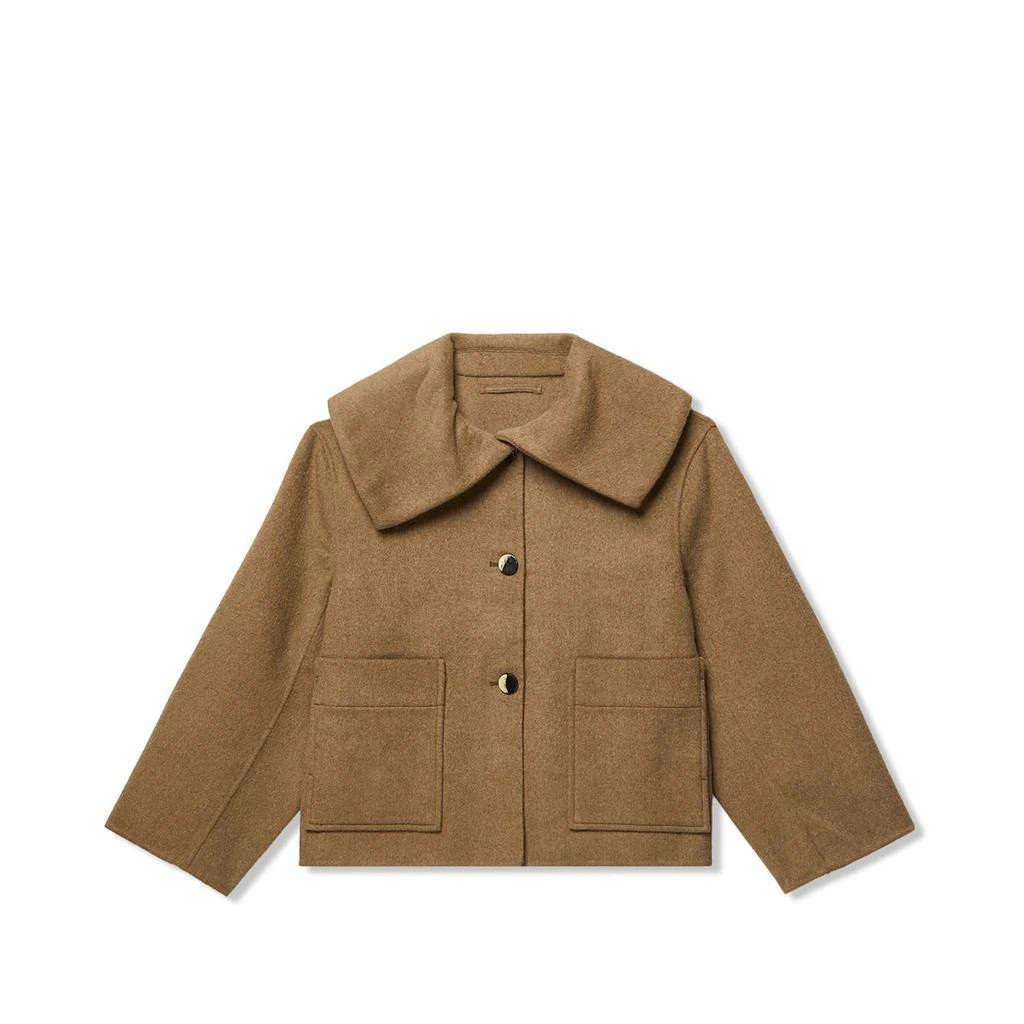 商品Ganni|Wool Big Collar Jacket,价格¥2231,第1张图片