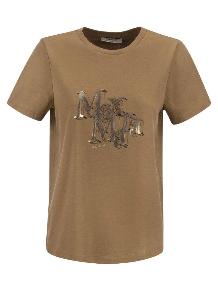 商品Max Mara|'S Max Mara Logo Printed Crewneck T-Shirt,价格¥582,第1张图片
