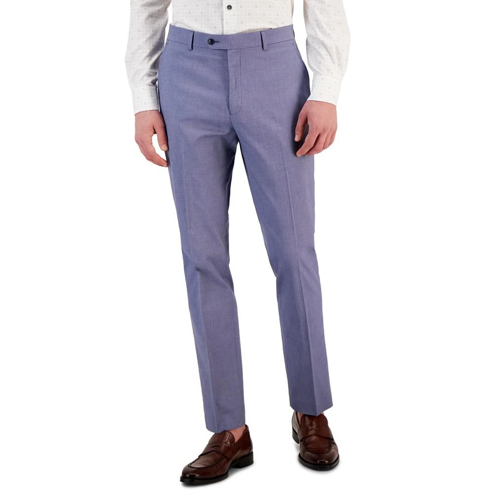商品Tommy Hilfiger|Men's Modern-Fit TH Flex Stretch Chambray Suit Separate Pant,价格¥188,第1张图片