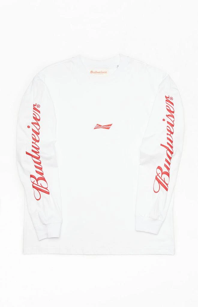 商品Budweiser|By PacSun Script Long Sleeve T-Shirt,价格¥156,第1张图片