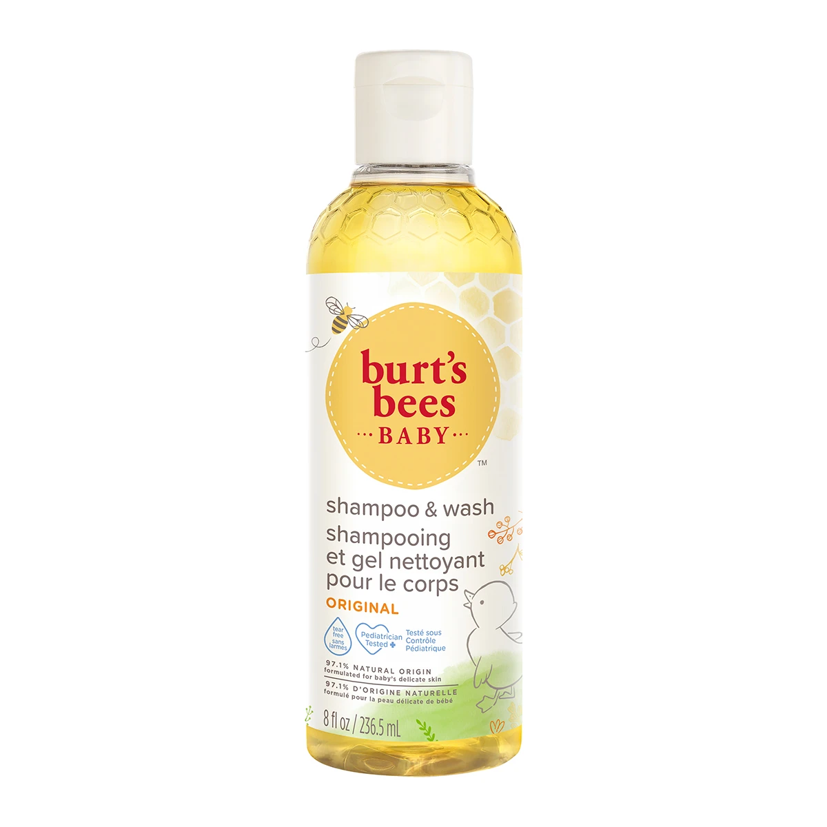 商品Burt's Bees|Burt's Bees 小蜜蜂 宝宝婴儿洗发沐浴露 无香料 235ml,价格¥94,第1张图片