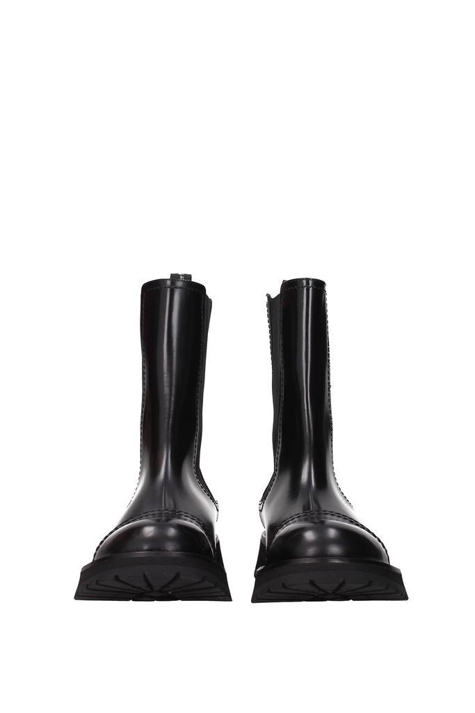 商品Alexander McQueen|Ankle Boot Leather Black,价格¥4207,第5张图片详细描述