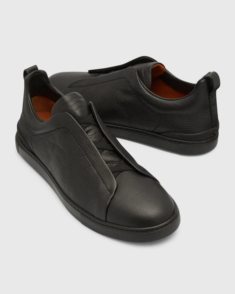 Men's Triple Stitch Deerskin Leather Sneakers 商品