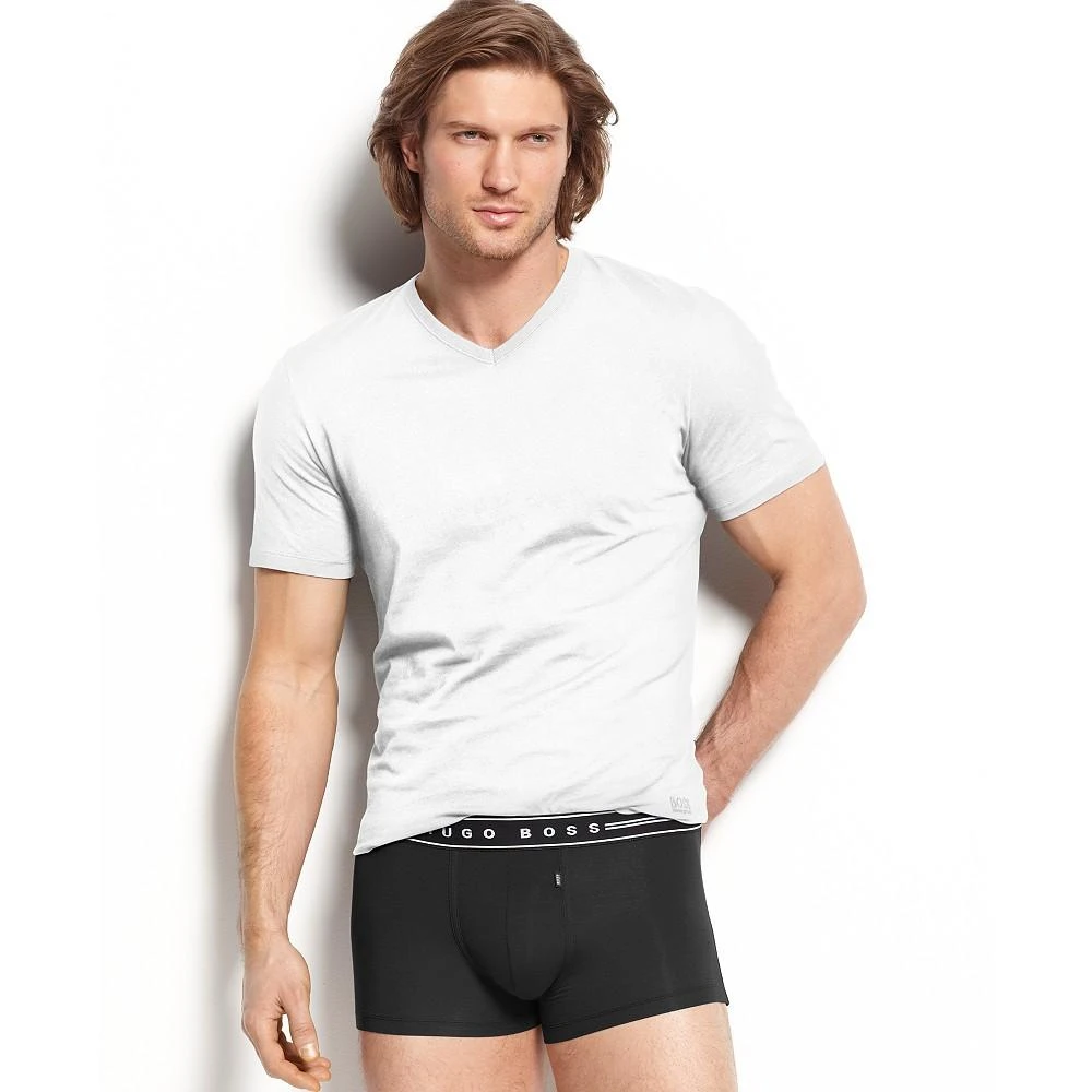 商品Hugo Boss|Men's Underwear, Cotton 3 Pack  V Neck Undershirts,价格¥126,第2张图片详细描述