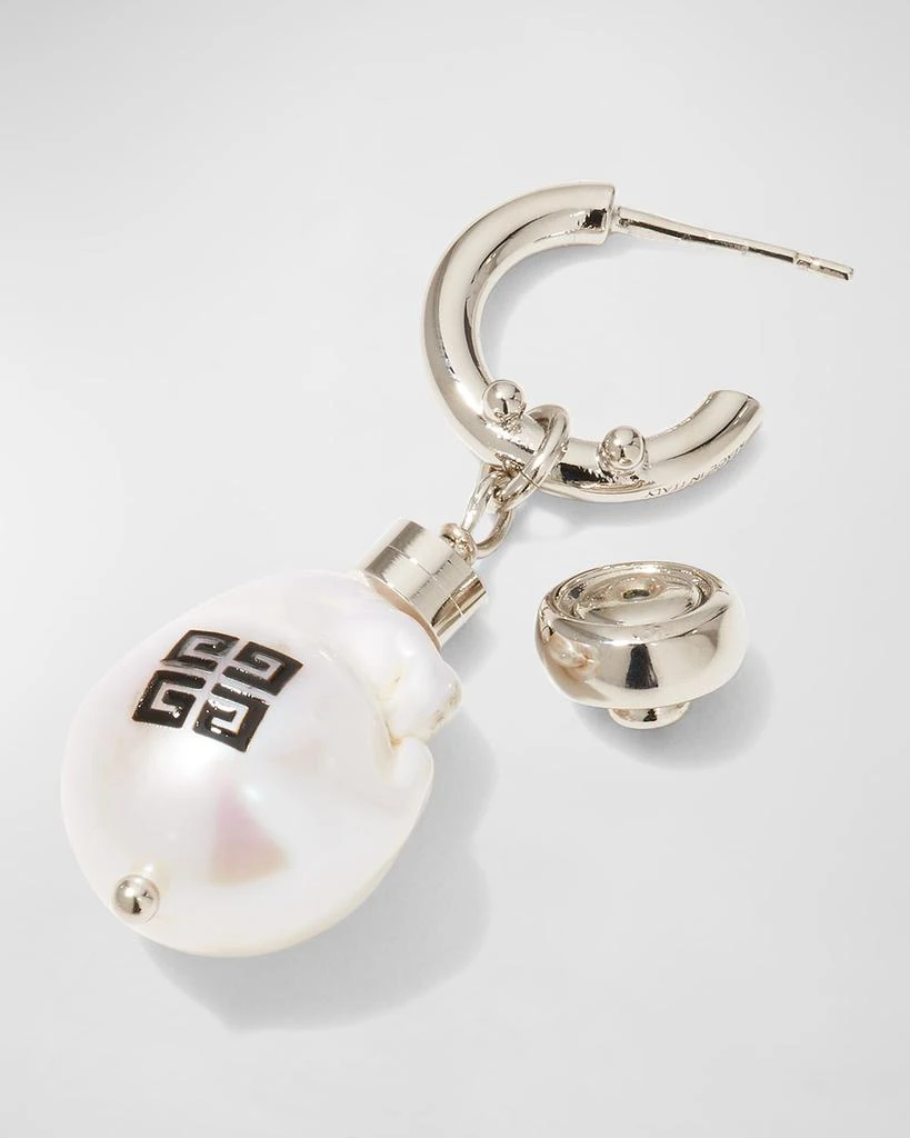 商品Givenchy|x Josh Smith Men's 4G Pearl Hoop Earring,价格¥2483,第4张图片详细描述