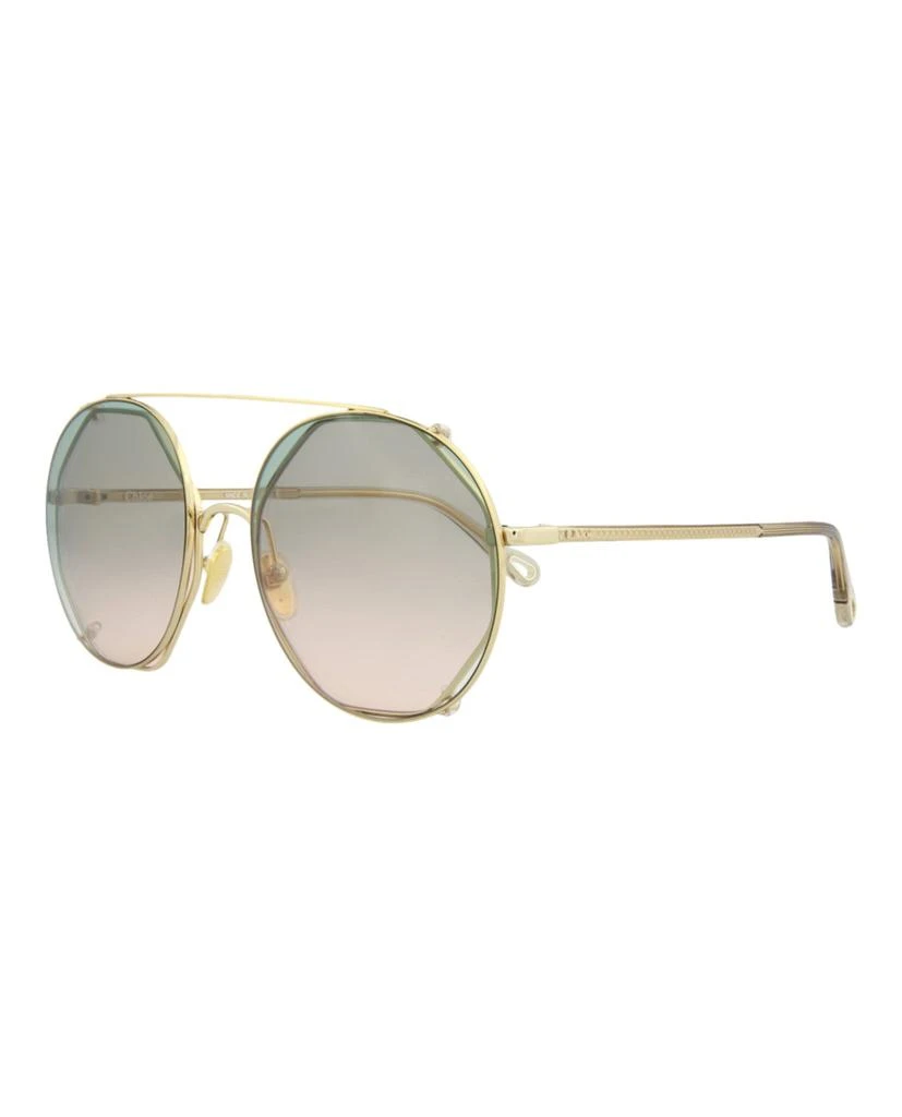 商品Chloé|Round-Frame Metal Sunglasses,价格¥1200,第2张图片详细描述