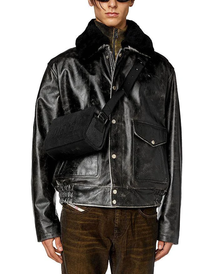 商品Diesel|L-Muds Leather Jacket,价格¥9486,第1张图片详细描述