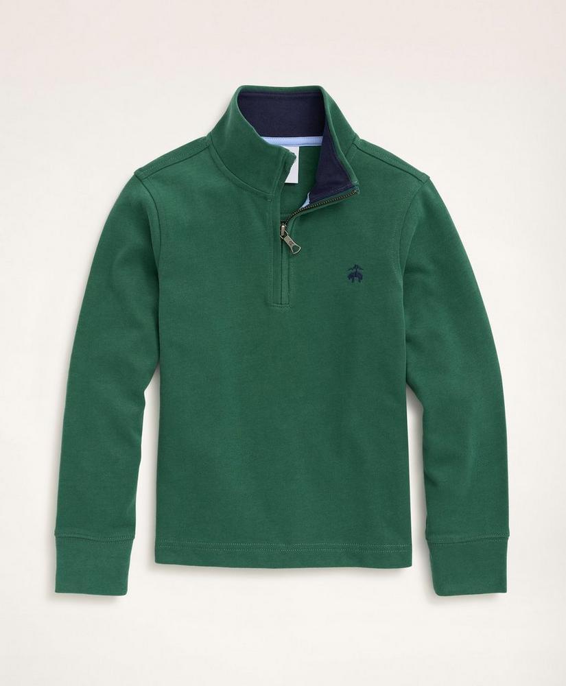 商品Brooks Brothers|Boys Sueded Jersey Half-Zip,价格¥585,第1张图片