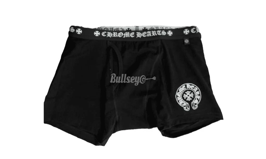 商品Chrome Hearts|Chrome Hearts Horseshoe Black Boxer Briefs,价格¥979,第1张图片