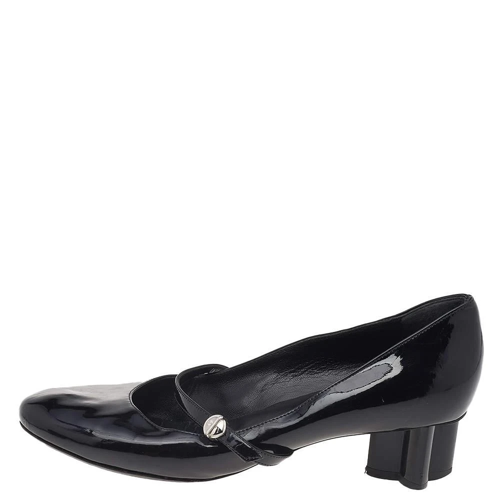 商品[二手商品] Louis Vuitton|Louis Vuitton Black Patent Leather Mary Jane Pumps Size 37,价格¥2557,第2张图片详细描述