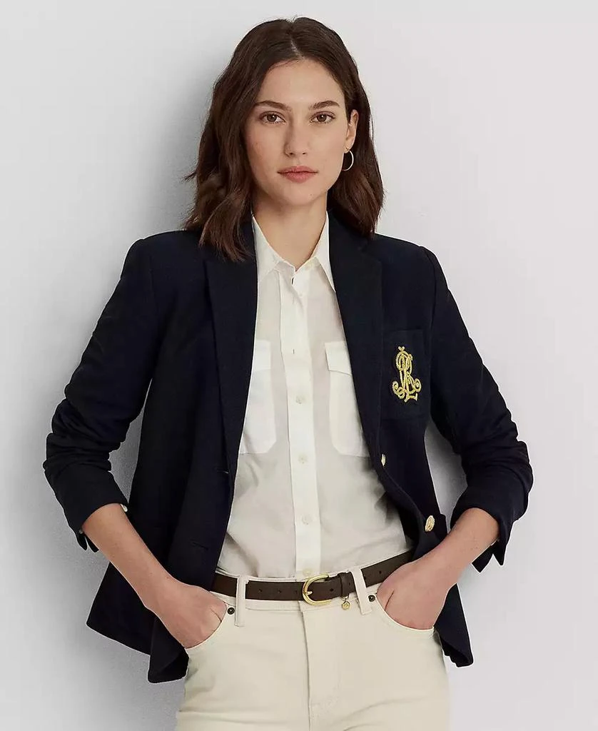 商品Ralph Lauren|Bullion Jacquard Blazer, Regular & Petite,价格¥1877,第1张图片