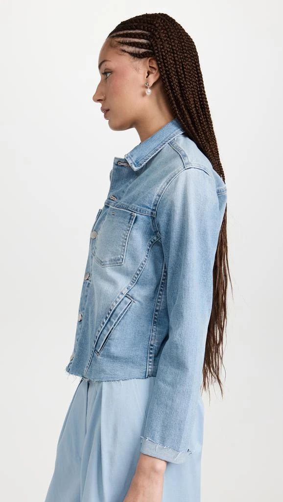 商品L'Agence|L'AGENCE Janelle 修身毛边夹克,价格¥1774,第4张图片详细描述