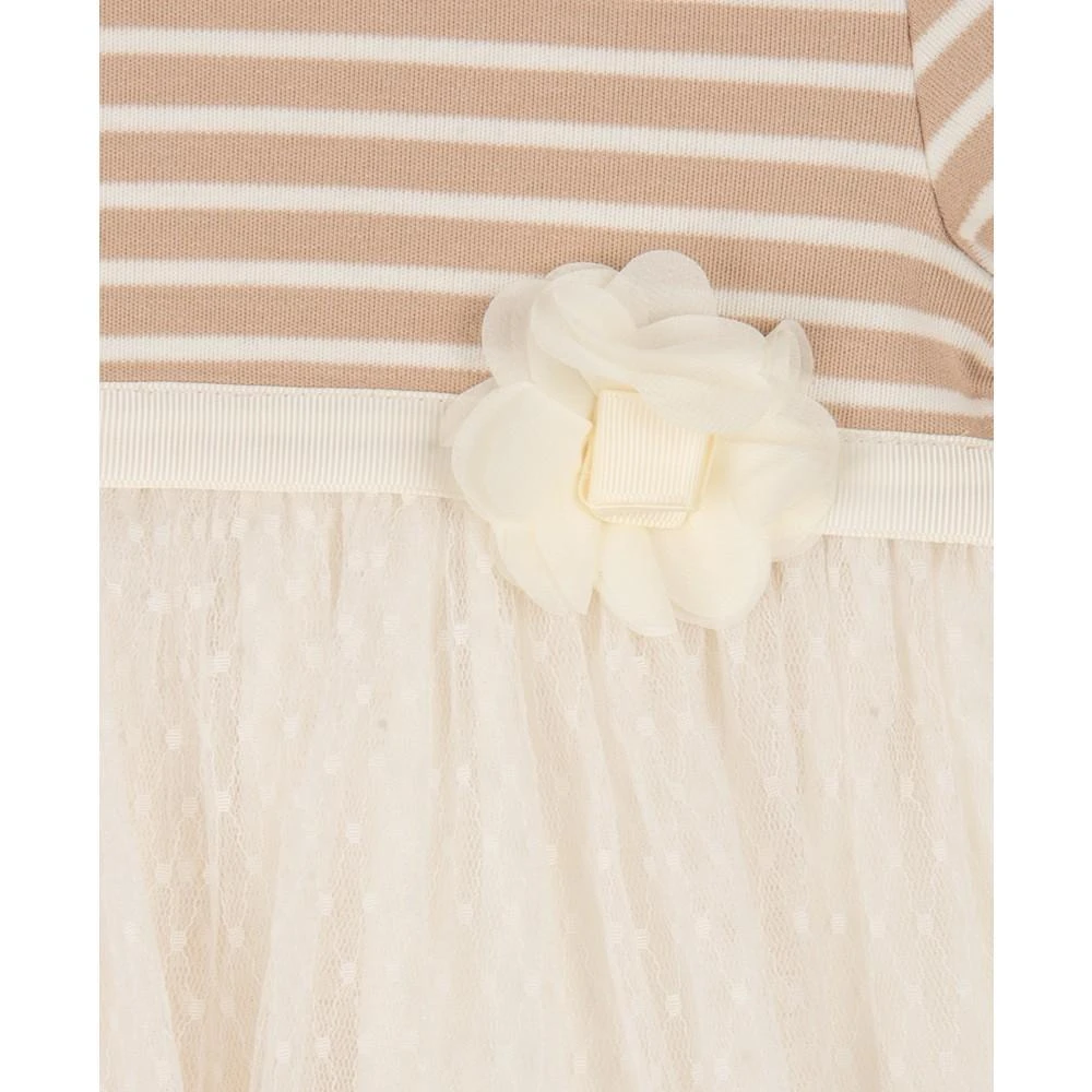 商品Rare Editions|Baby Girls Mesh Top and Polka Dot Skirt, 2 Piece Set,价格¥168,第3张图片详细描述
